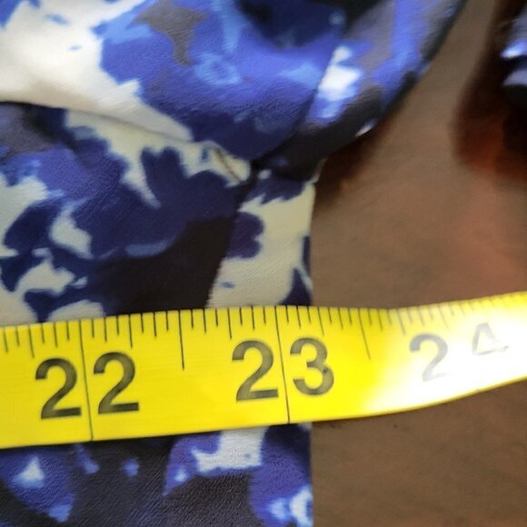 Ralph Lauren Bell Sleeve Flowered Shirt Dress Size 16 - Picture 12 of 13